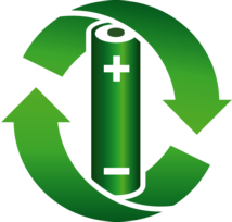 grüne Batterie-Sammelbox